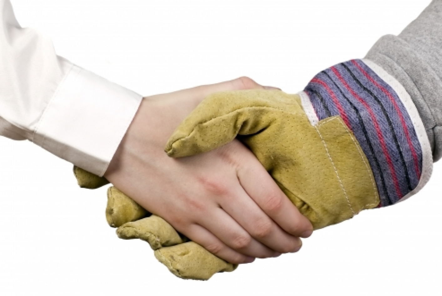 symbolic handshake to get a deal round